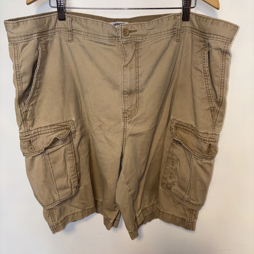Levi Strauss Signature Essential Cargo Shorts Relaxed Fit Ultimate Flex 46